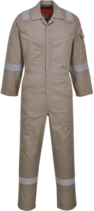 Araflame Silver Overall maat 46, Khaki