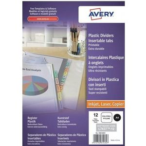 Avery Tabbladen A4, Polypropyleen, assorti 05614501