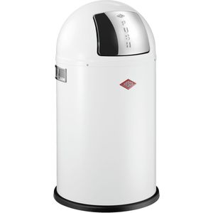 Afvalbak Wesco Pushboy Junior, wit