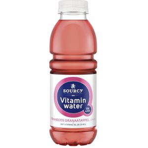 Water Sourcy vitamin framboos/granaatap fles 500ml [6x]