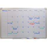 Whiteboard  Maand Planner  60 x 90 cm