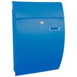 Geronan - Wandbrievenbus - Blauw - Gepoedercoat Gegalvaniseerd Staal - Model VB 716906