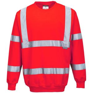 Hi-Vis Sweatshirt maat Medium, Red