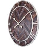 Wandklok - 58 cm - Hout/Metaal - 'Roman Vintage'