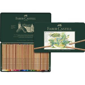 pastelpotlood Faber-Castell Pitt metalen etui a 36 stuks