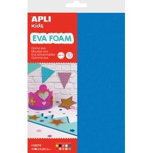 Apli Kids schuimrubber ft 20 x 30 cm, pak met 10 vellen in geassorteerde kleuren