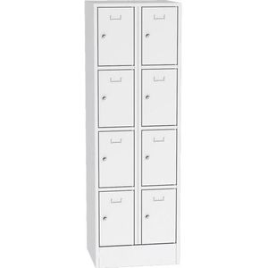 Metalen locker SYSTEM SP1 COLOR lichtgrijs RAL 7035 300 2 cilinderslot 8