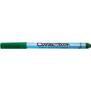 Correctbook uitwisbare pen, schrijfbreedte: 0,6mm, groen