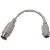 PS/2 ADAPTER VOOR TOETSENBORD MINI DIN6 VROUWELIJK - DIN5  MANNELIJK