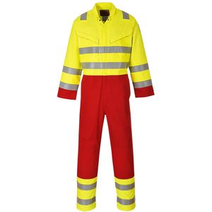 Portwest - Bizflame Work Hi-Vis Overall - Geel - Antistatisch - CE-CAT III