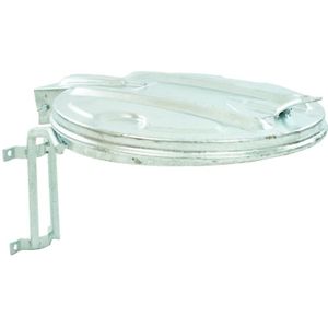 Wandafvalzakhouder 60 - 110 liter staal met deksel