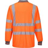 Hi-Vis Lange Mouw Poloshirt maat XL, Orange