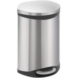 EKO Shell Bin Prullenbak - 10 l - Mat RVS