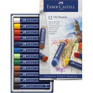 oliepastels Faber Castell Creative Studio etui a 12 stuks [6x]