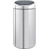 Brabantia Touch Bin Prullenbak Afvalscheiding - 2 x 20 liter - Brilliant Steel