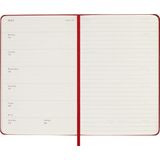 Agenda 2025 Moleskine 12M Planner Weekly 7dagen/1pagina pocket sc scarlet red