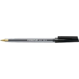 Balpen Staedtler Stick 430 zwart medium [10x]