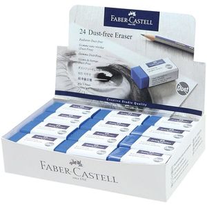 Gum Faber-Castell stofvrij blauw [24x]