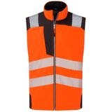 Hi-Vis Softshell Gilet (3L) maat 4XL, Orange/Black