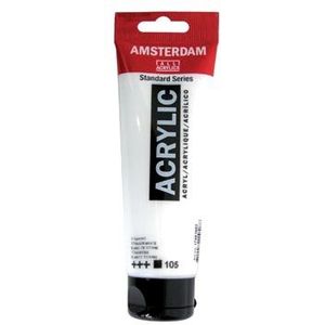 Amsterdam acrylverf tube van 120 ml, zinkwit