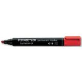 Staedtler Lumocolor 350, permanent marker, schuine punt, 2 - 5 mm, rood [10x]