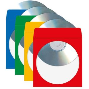 CD/DVD-hoesjes Herma 1142 van papier kleuren gesorteerd 25 st.