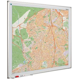 Landkaart bord Softline profiel 8mm, Madrid