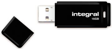 Integral Black - 16GB - USB 2.0 - Zwart