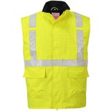 Bizflame Regen Hi-Vis Antistatische FR Bodywarmer maat 3 XL, Yellow