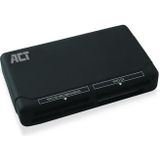 ACT AC6025 geheugenkaartlezer USB 2.0 Zwart