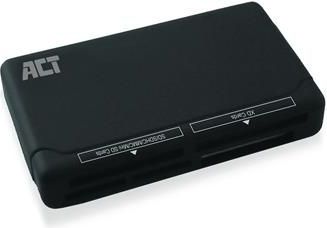 ACT AC6025 geheugenkaartlezer USB 2.0 Zwart
