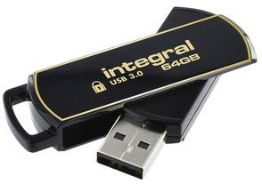 Integral INFD64GB360SEC3.0 USB flash drive 64 GB USB Type-A 3.2 Gen 1 (3.1 Gen 1) Zwart, Goud