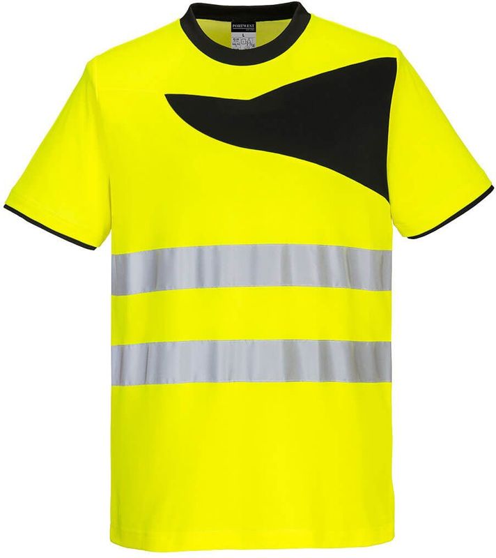 Portwest - PW3 Hi-Vis T-shirt PW213 - Geel/Zwart - 4XL