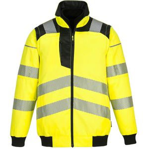 PW3 Hi-Vis 3-in-1 Pilotjack maat L, Yellow/Black