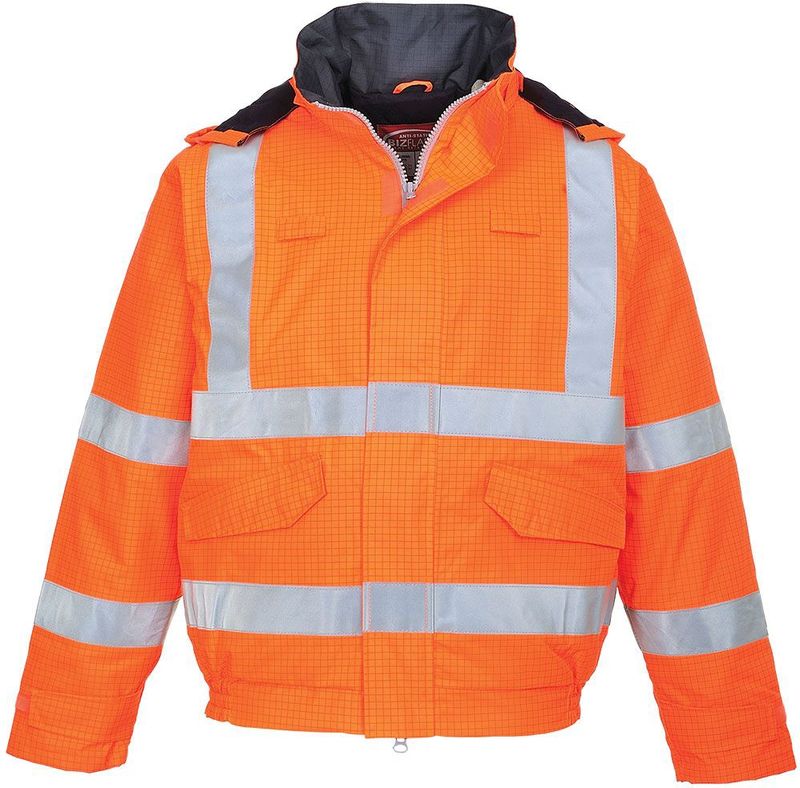 Portwest - Bizflame Rain Hi-Vis Antistatic FR Bomberjack - Oranje