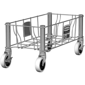 Slim Jim enkelvoudige RVS dolly, Rubbermaid