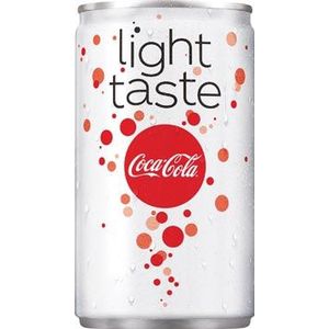 Coca-Cola Light frisdrank, mini blik van 15 cl, pak van 24 stuks