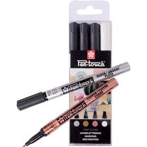 Sakura paint marker Pen-Touch, set van 4 stuks in geassorteerde kleuren