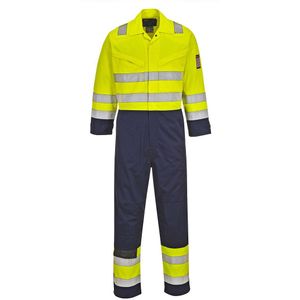 Portwest - Hi-Vis Modaflame Overall MV28 - Geel/Marine - Werkoverall