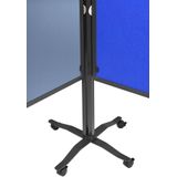 Legamaster PREMIUM PLUS mobiel inklapbaar workshopbord blauw-grijs