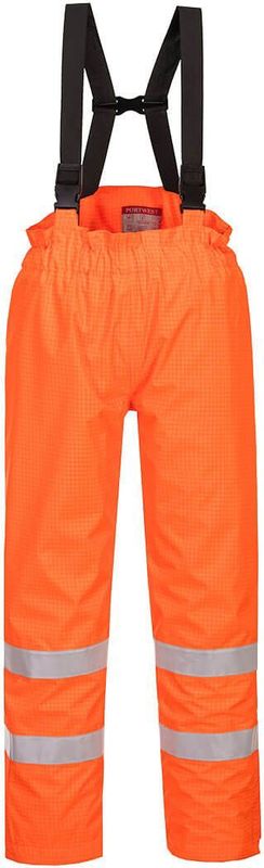Portwest - Bizflame S781 - Gevoerde Regenbroek - Oranje - Hi-Vis - Antistatisch - FR
