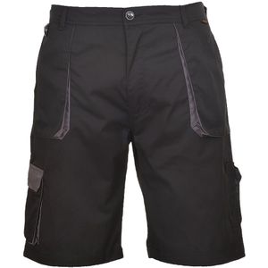 Portwest - TX14 - Korte Broeken - Zwart - UPF 50+, 60% Katoen, 40% Polyester