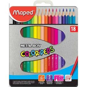 Kleurpotlood Maped driehoekig color\'peps 18 potloden