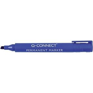 Q-Connect permanente marker, schuine punt, blauw