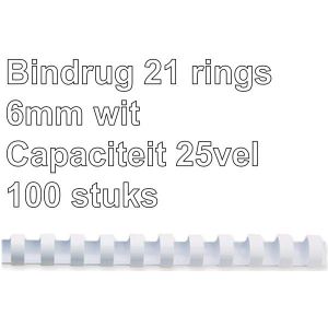 BINDRUG OFFICE DEALS 21R 6MM WIT DS 100