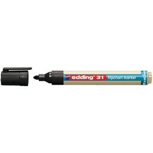 Viltstift edding 31 Ecoline voor flipover rond 1.5-3mm zwart [10x]