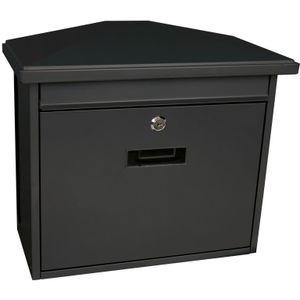 Brievenbus - Zwart - Staal