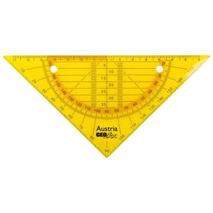geodriehoek Aristo GEOflex 14cm flexibel Neon oranje [10x]