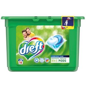 Dreft - 3 in 1 Pods - Wasmiddel - 20 Capsules - Vloeibaar