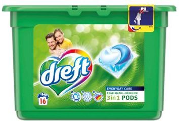 Dreft - 3 in 1 Pods - Wasmiddel - 20 Capsules - Vloeibaar